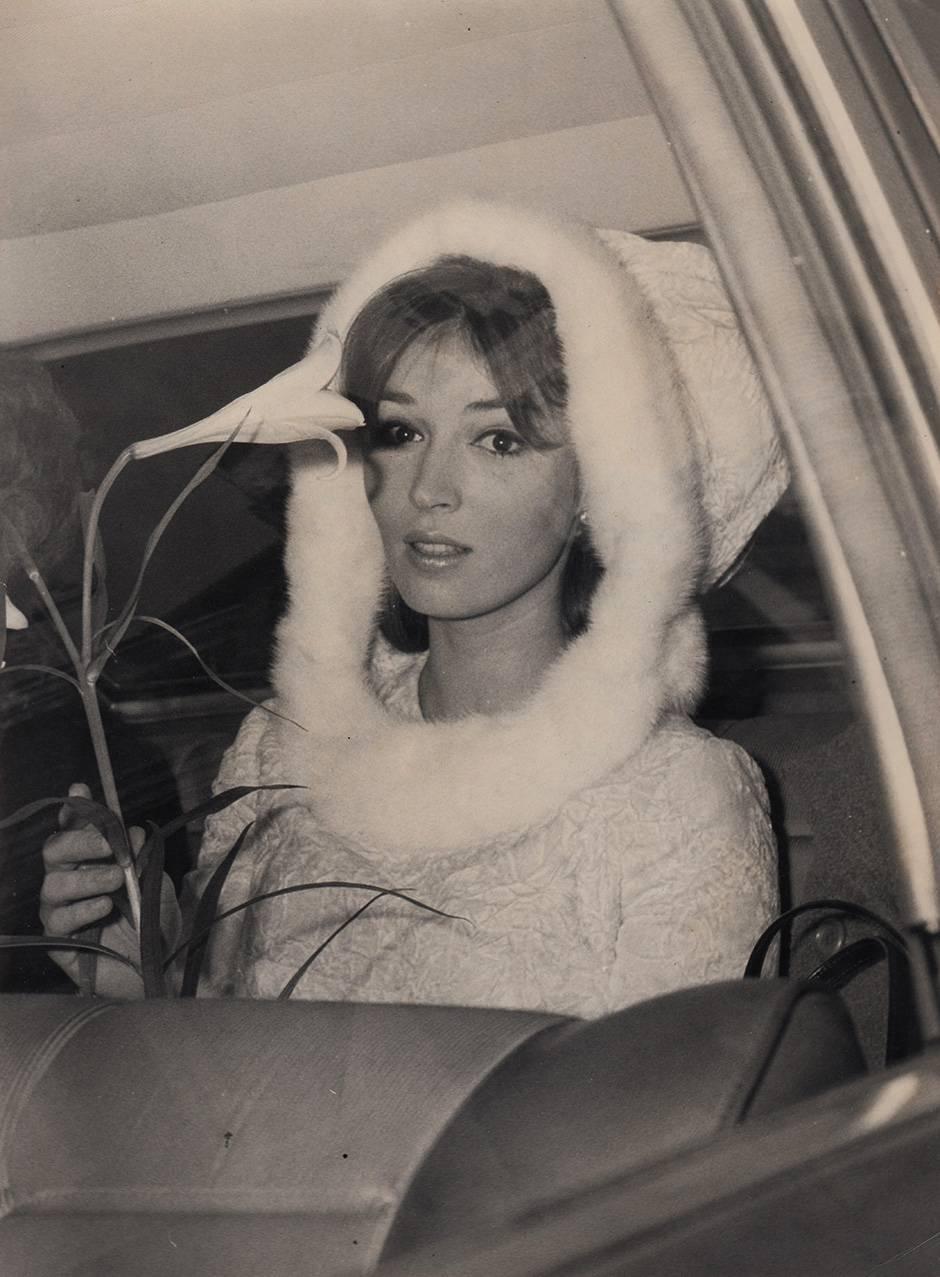 Unknown Black and White Photograph - Talitha Getty on her wedding day, 1966 Original press print
