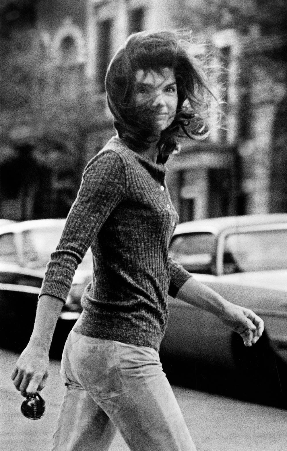 Ron Galella Black and White Photograph - Jackie Kennedy Onassis, New York, 1971