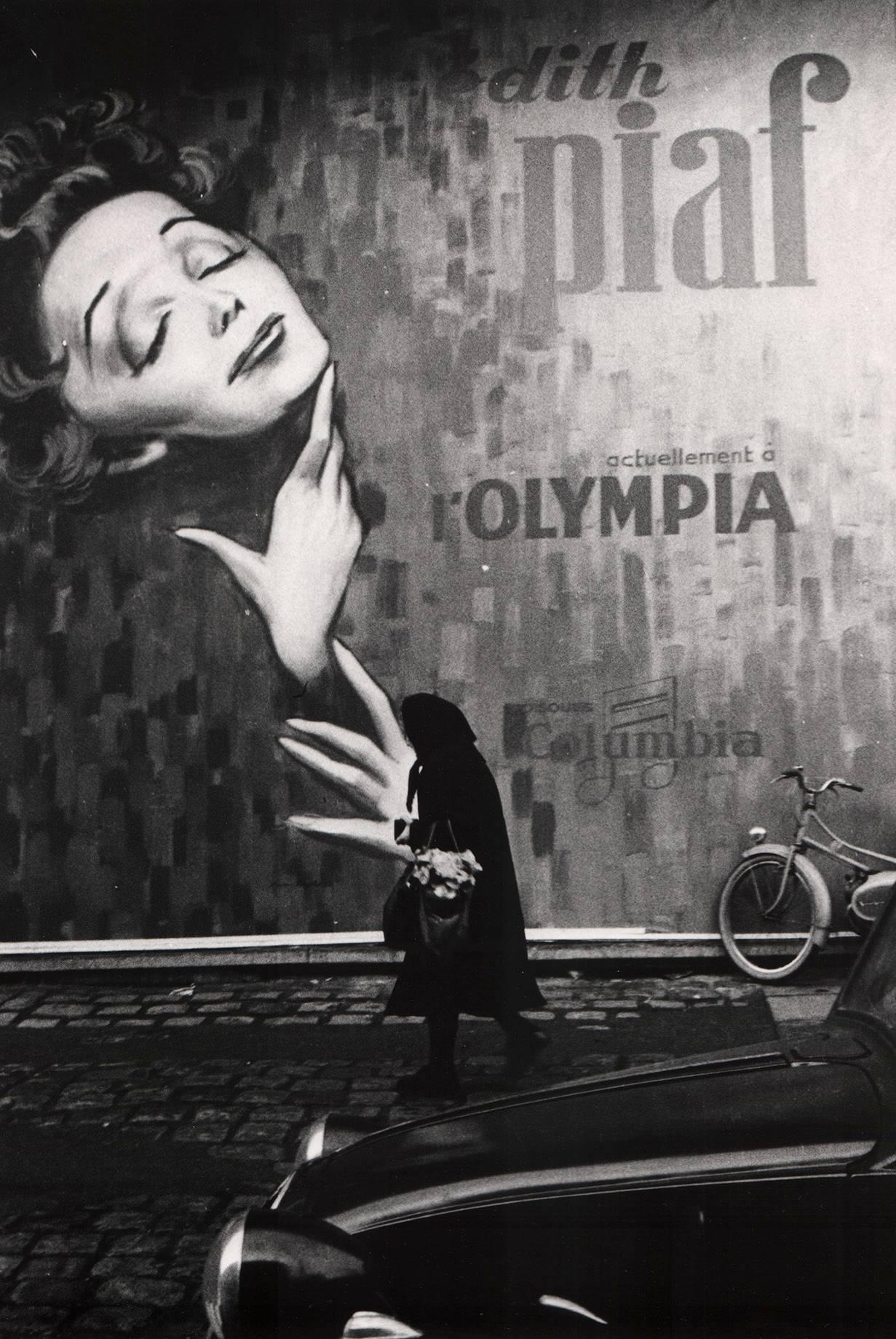 Kurt Will Black and White Photograph - Edith Piaf at the Olympia, Paris, 1960