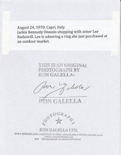 Lee Radziwill & Jackie Kennedy Onassis, Capri, 1970