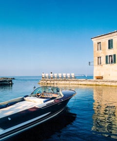Classic motorboat RIVA Olympic, Lago di Garda, Italy