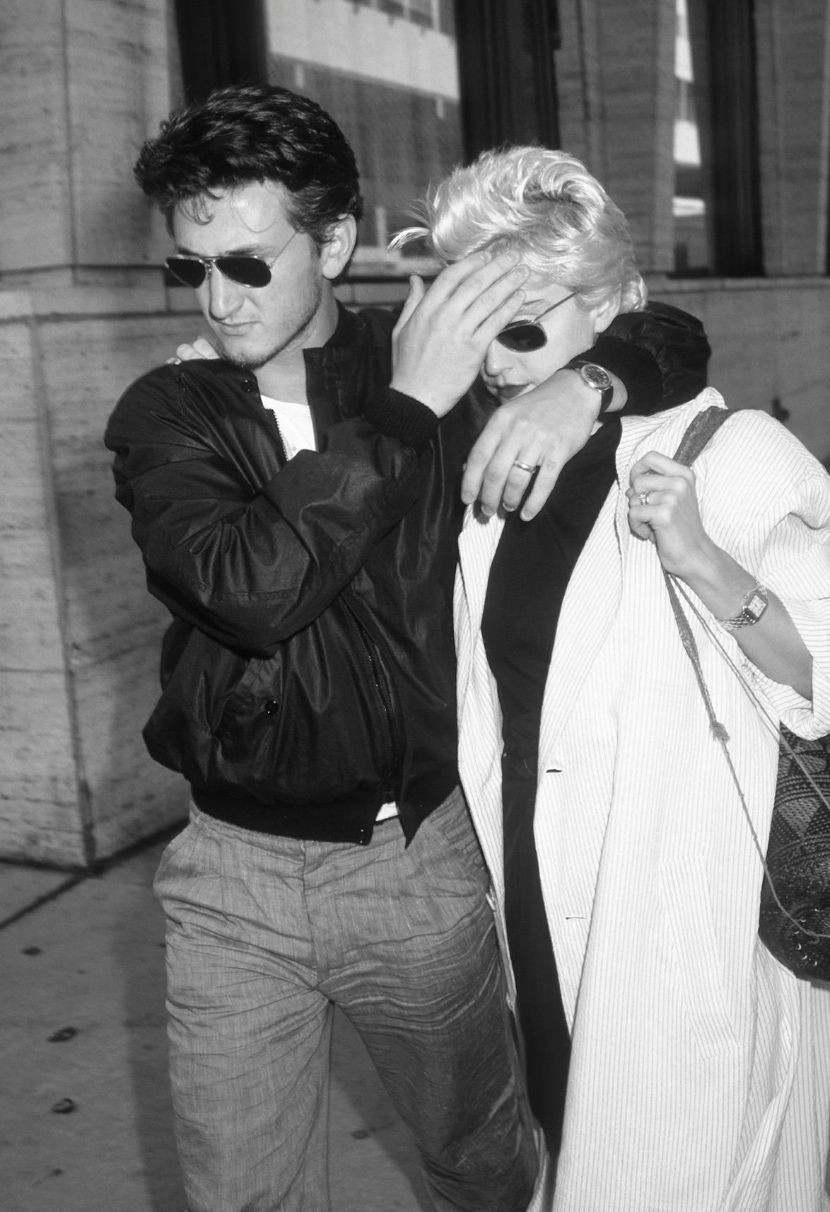 Ron Galella Black and White Photograph - Sean Penn & Madonna, New York, 1986