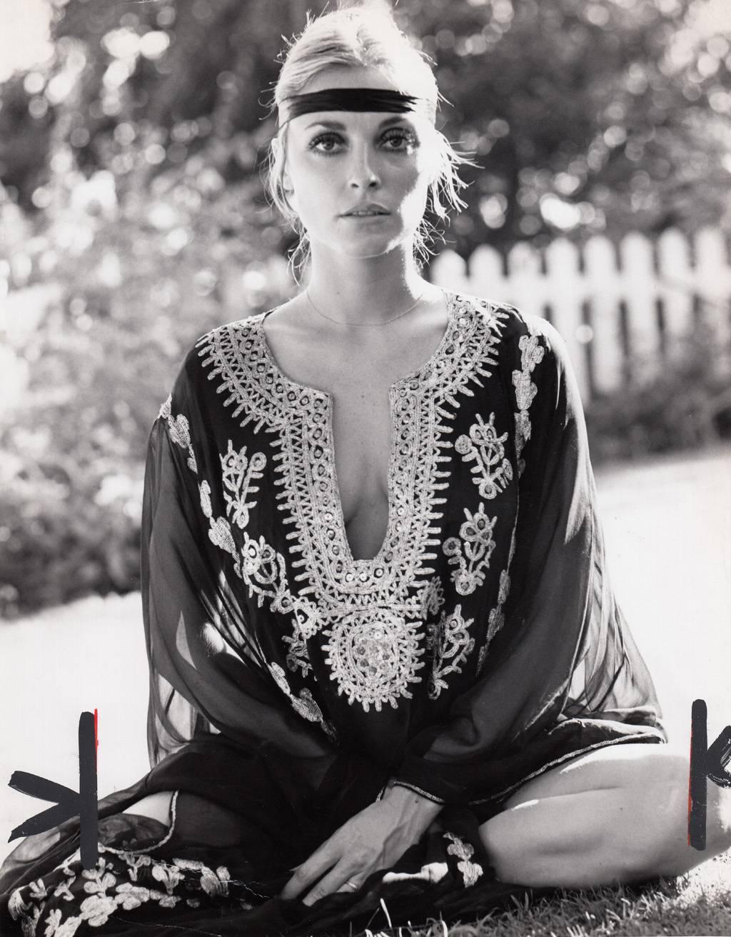 Unknown Black and White Photograph - Sharon Tate, 1969 Original Vintage Print