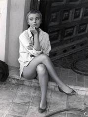 Jean Seberg on the Set of 'Bonjour Tristesse', 1958 Original Vintage Print