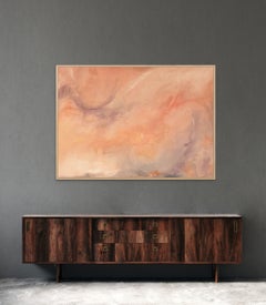 Avalon Ölgemälde, Große abstrakte Landschaft, 117x150 cm