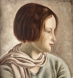Albert Locca (1895-1966) Ritratto di donna, 1934, olio su tela
