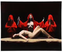 Jean-Pierre André Leclercq, Sacrifice, Signed Figurative Nude Oil Painting, 2020
