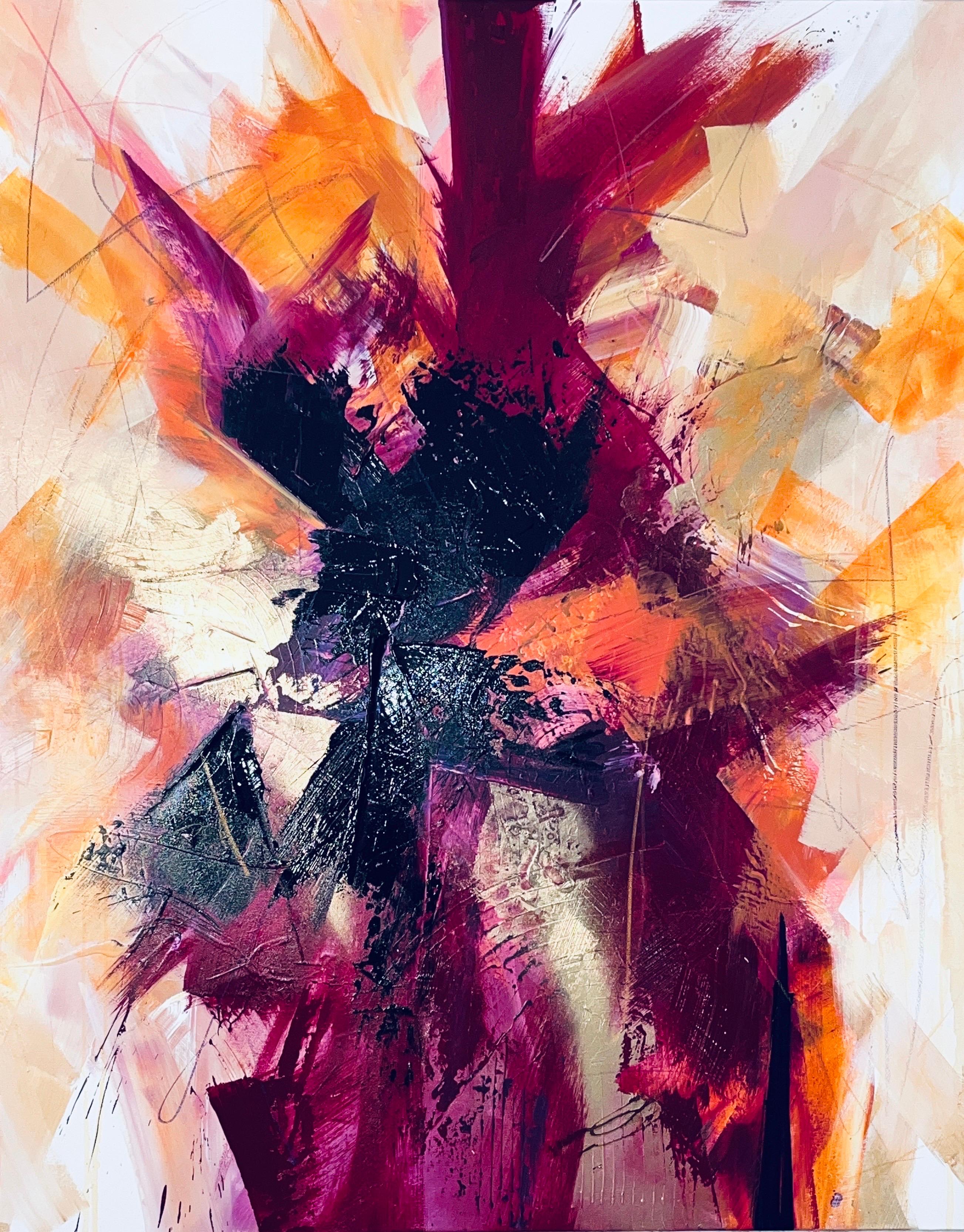 "Inferna!", Fine Art, Rhythmic, Painting, Textured, Layered, Intricate Details