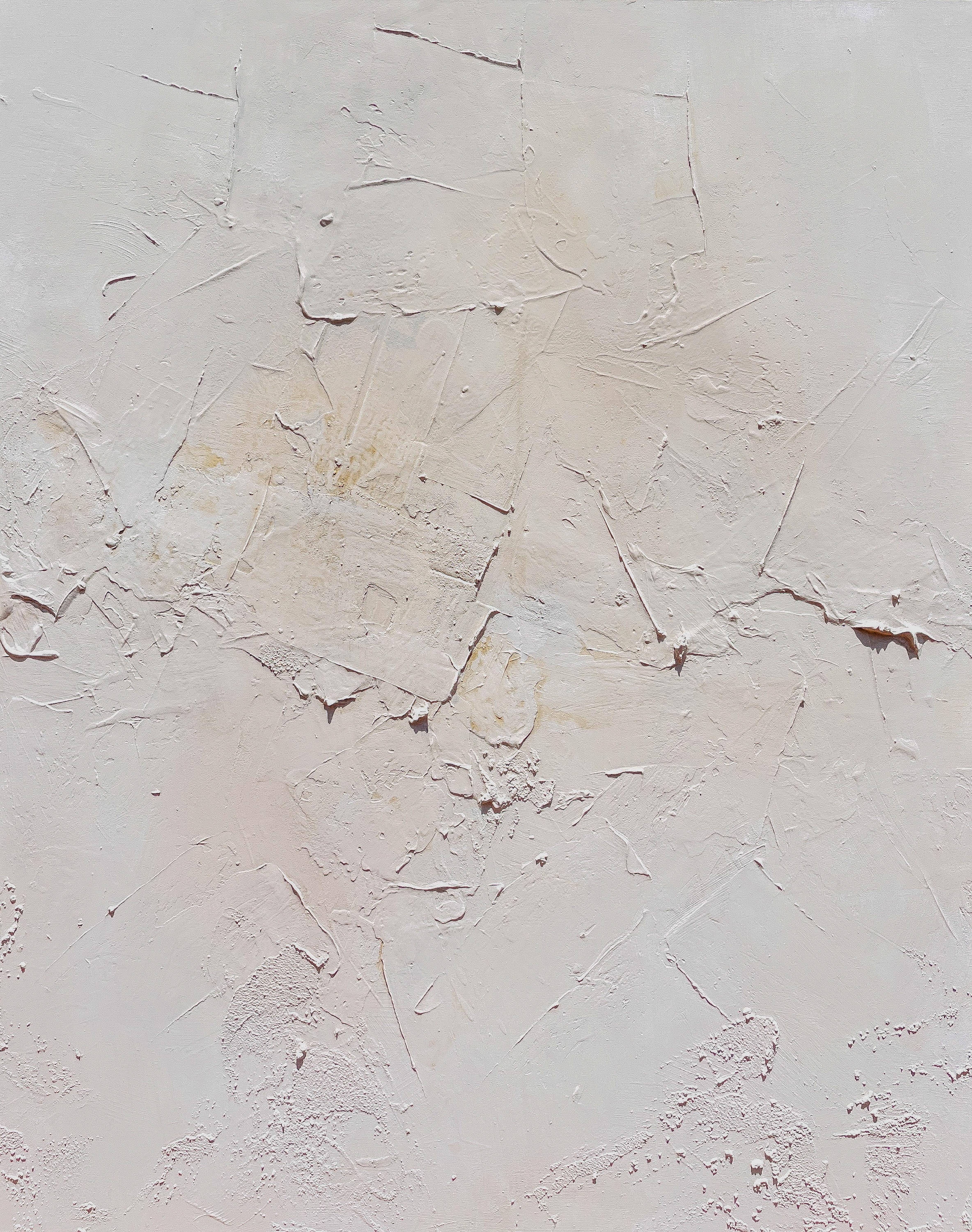 "Storm III", Richly Textured, Neutral Palette, White, Buff, Beige, Minimalist