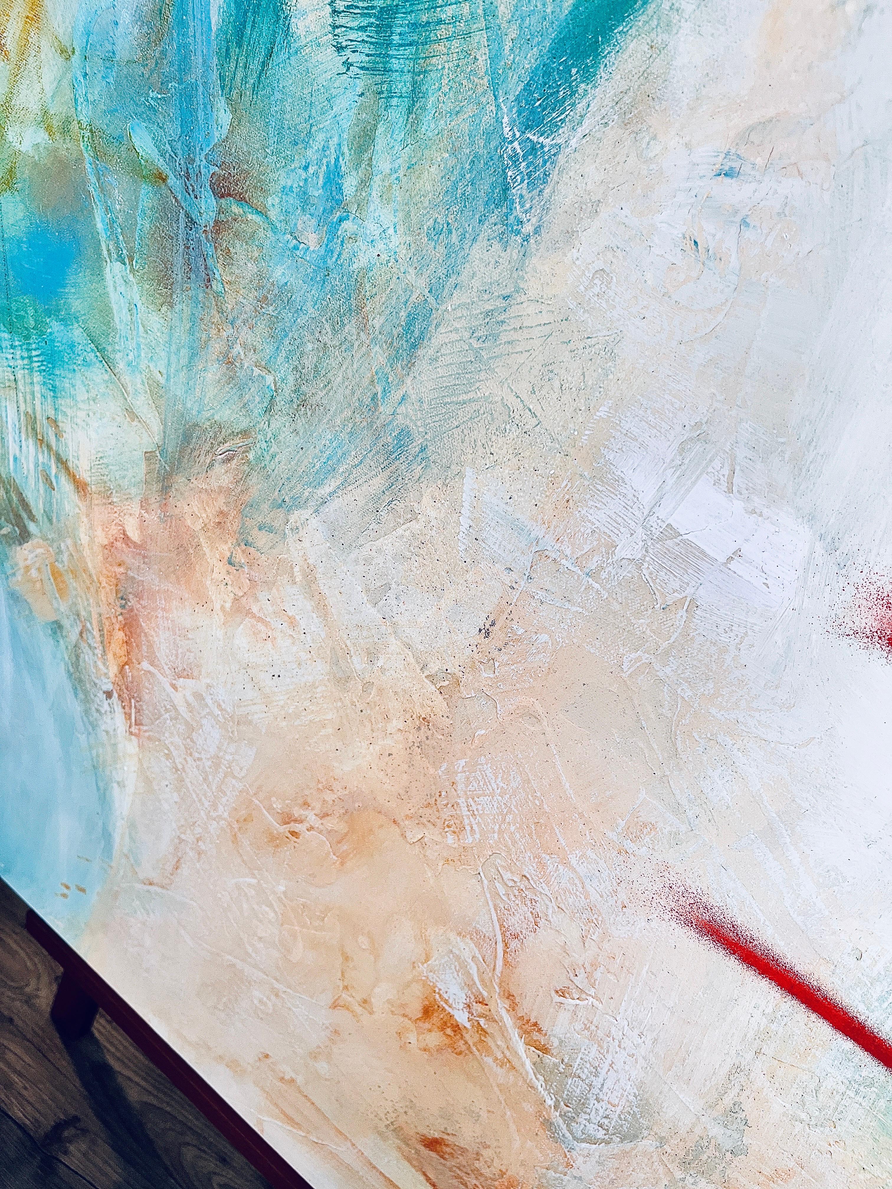 Resonanz - Türkis, Gold, Weiß, Neutral, Strukturiert, Straße, Weiß, Grau im Angebot 10