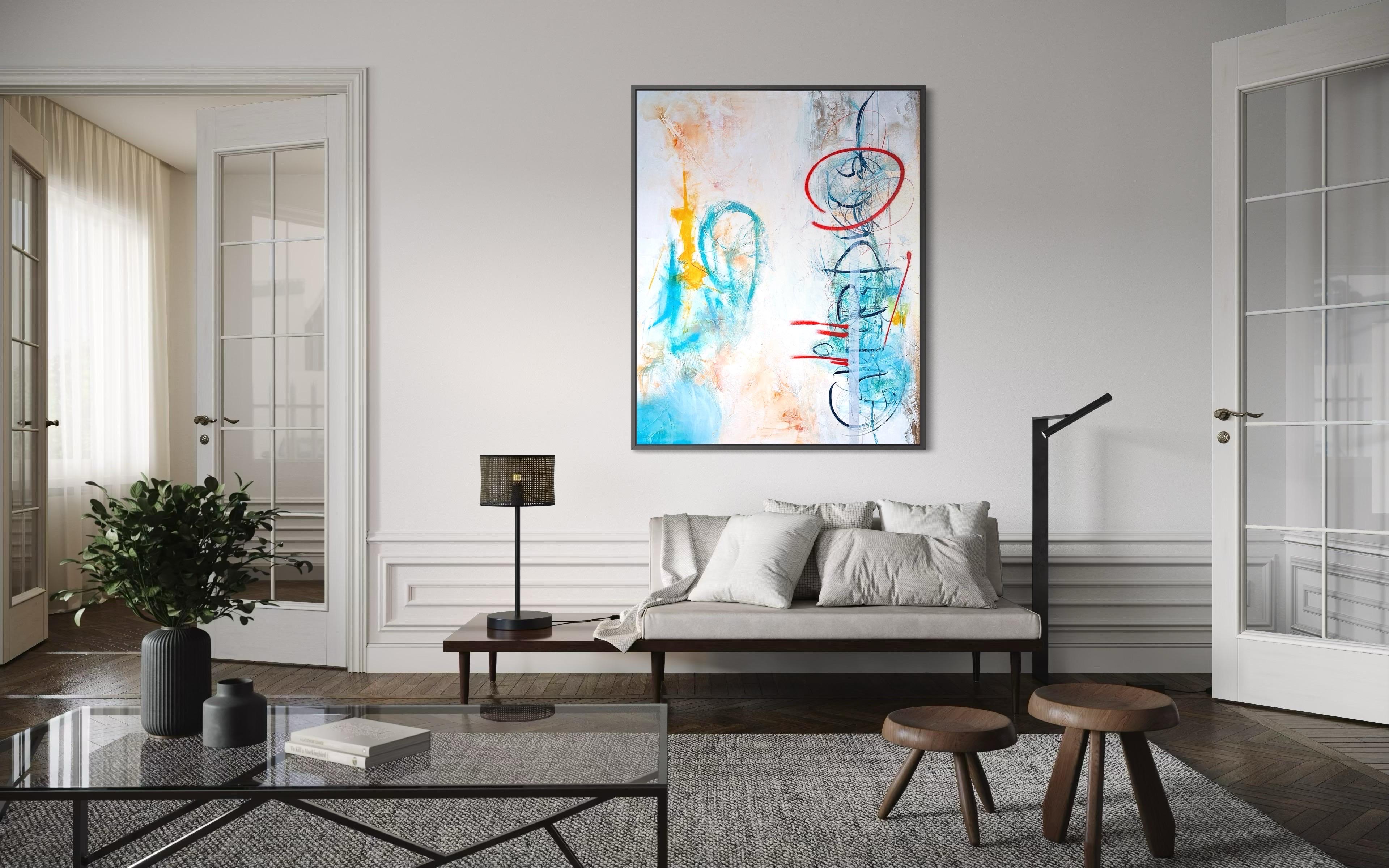 Resonanz - Türkis, Gold, Weiß, Neutral, Strukturiert, Straße, Weiß, Grau im Angebot 13