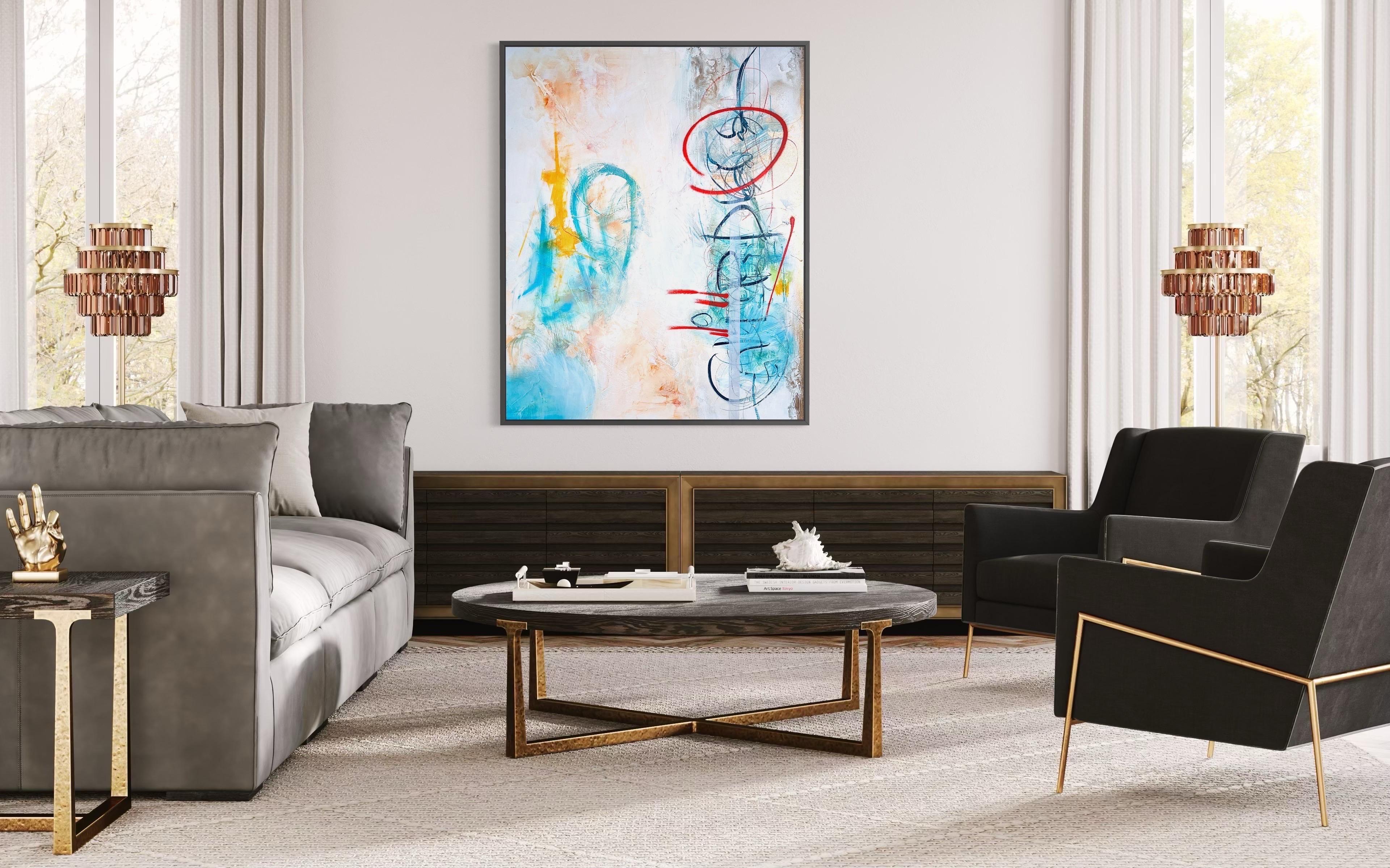 Resonanz - Türkis, Gold, Weiß, Neutral, Strukturiert, Straße, Weiß, Grau im Angebot 1