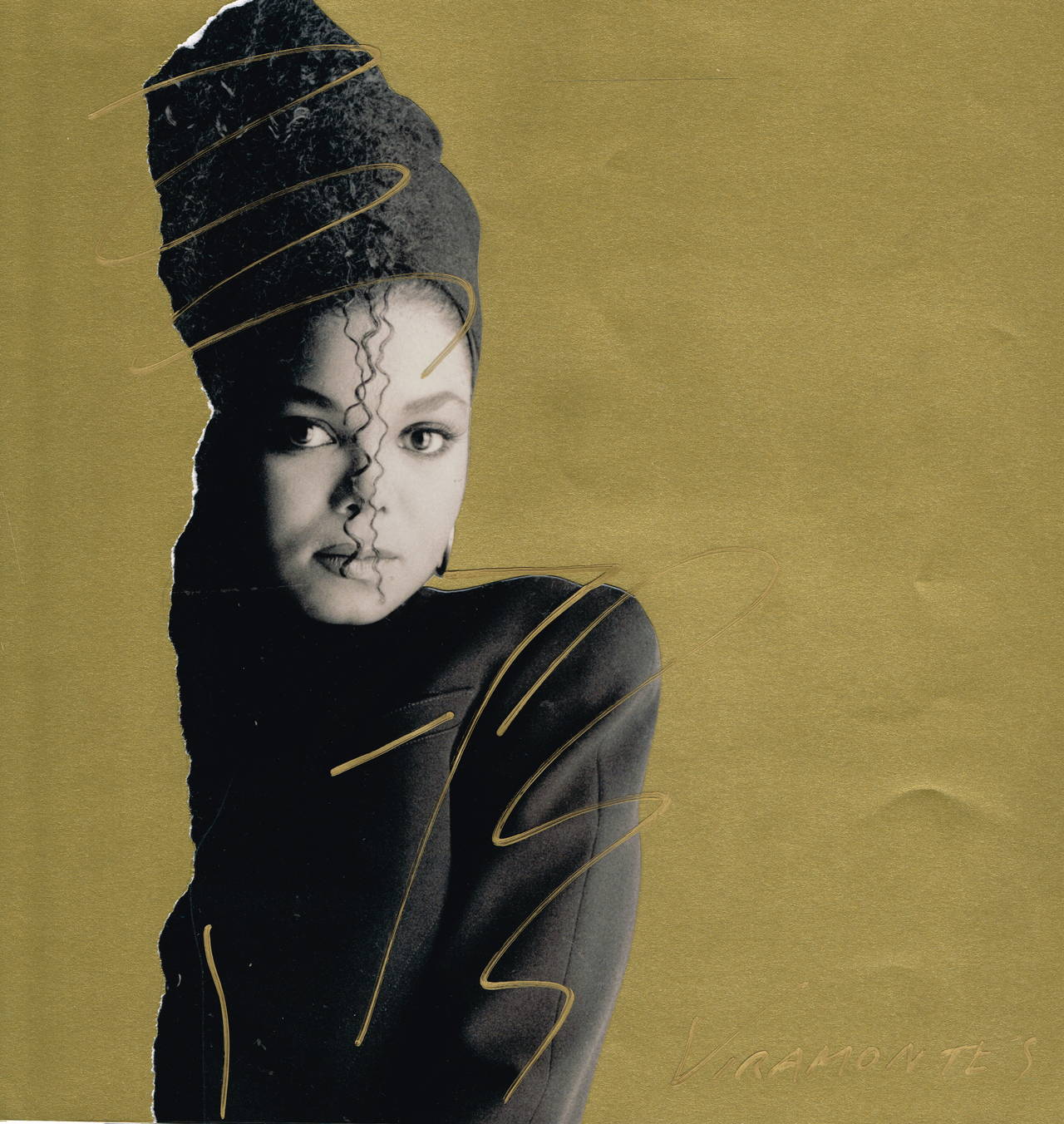 Janet Jackson Control Album Cover Art Work 1986 - Mixed Media Art by Tony Viramontes