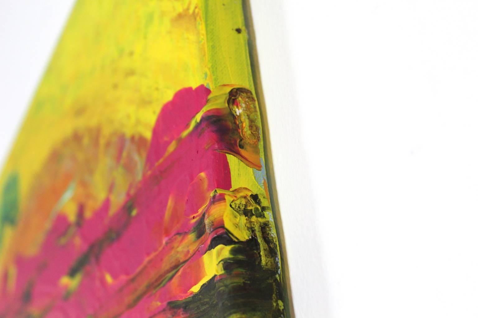 Das Kunstwerk wurde 2013 im Studio des Künstlers in Amsterdam angefertigt. Das Werk ist auf der Rückseite der Leinwand in den Jahren 2007 und 2013 signiert, da es über ein älteres Werk des Künstlers gemalt wurde. Das Kunstwerk wird mit einem