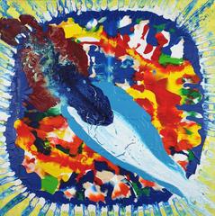 #68 abstract canvas, Dutch contemporary, colourful