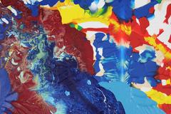 #68 abstract canvas, Dutch contemporary, colourful