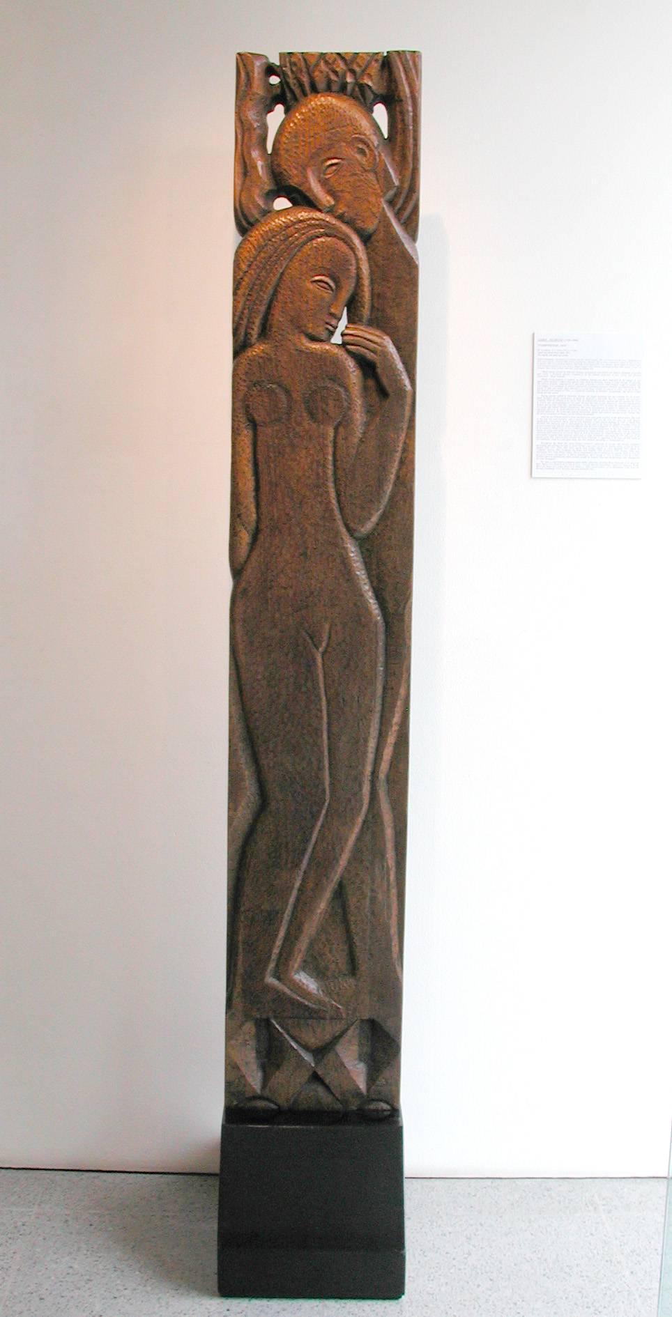 Henri-Paul Rey Nude Sculpture - Tendresse
