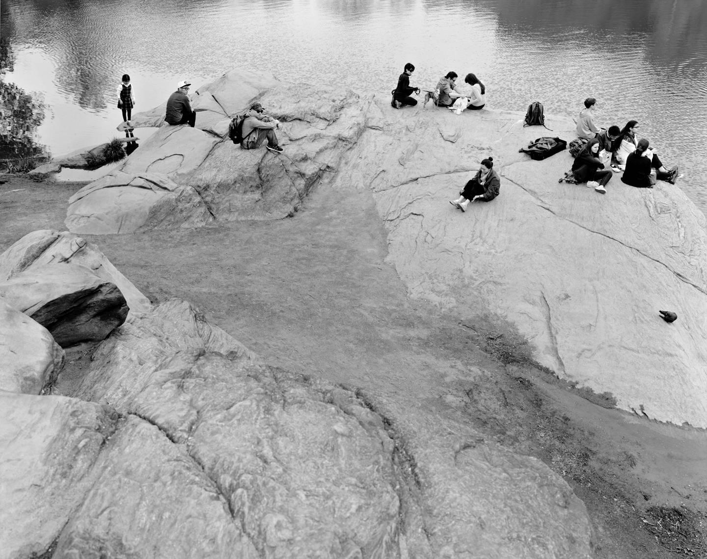 Mitch Epstein Black and White Photograph - The Hernshead, Central Park 2014