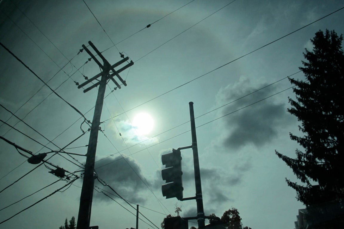 Sun Halo, Greyhound to DC #5 - Photograph by Matthew Jensen