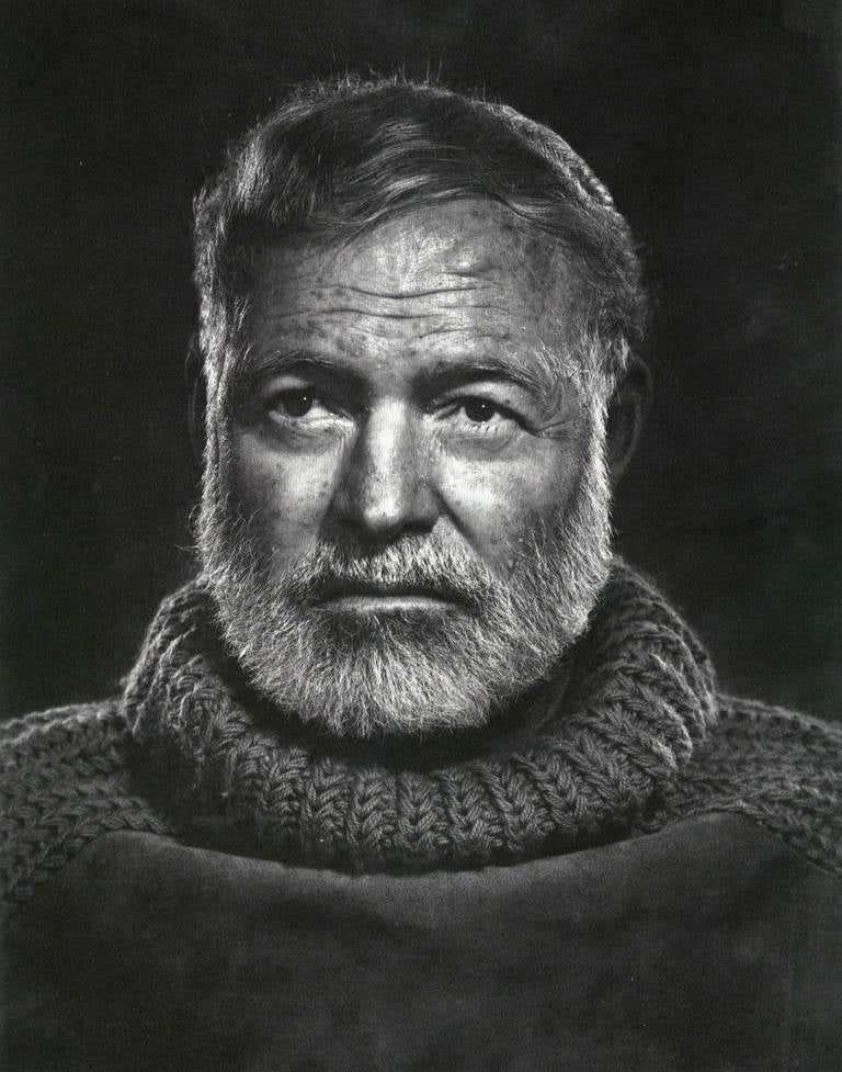 Ernest Hemingway - Photograph by Yousuf Karsh