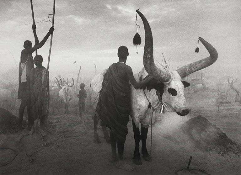 Dinka group at Pagarau, Southern Sudan