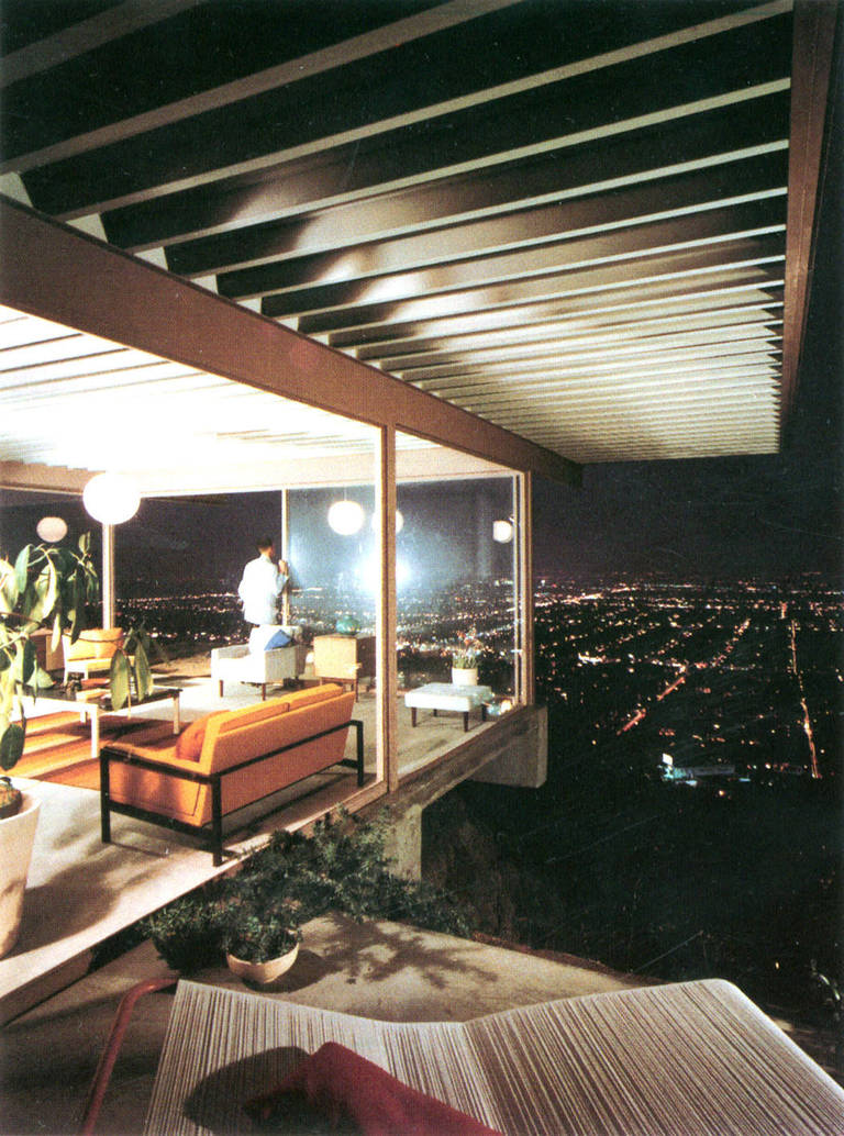 Fallstudie Haus #22 (Farbe), Los Angeles, CA (Playboy) – Photograph von Julius Shulman