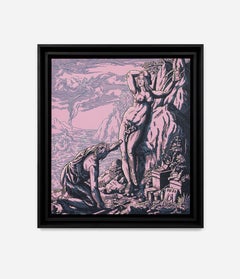 Daniel Hosego: Andromeda shaved by Perseus: Figurative Painting