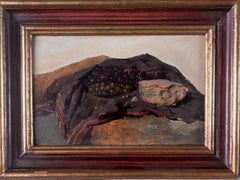 Still Life with Bread and Grapes, Mid 19th