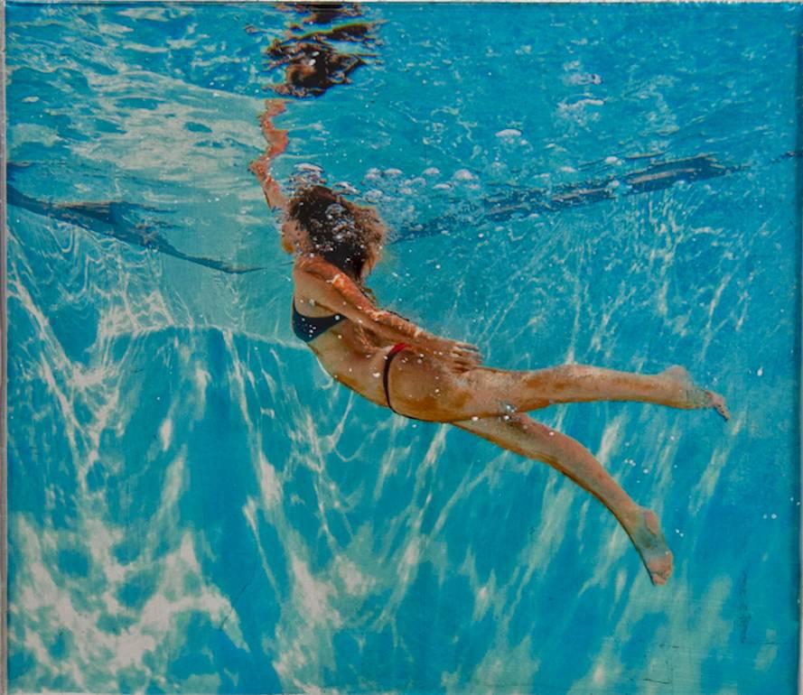 Reach For Me II, Blue - Mixed Media Art by Eric Zener