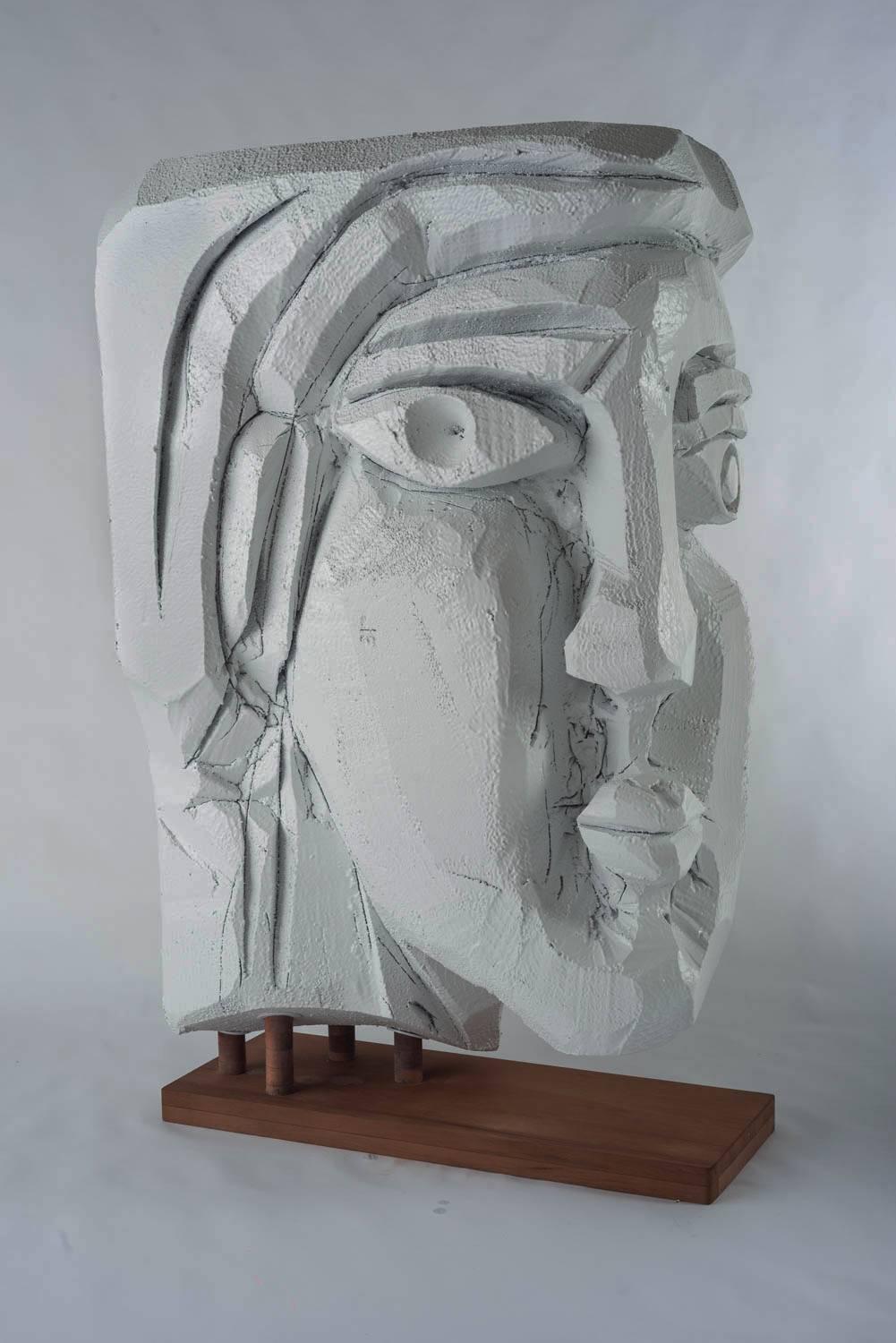 Woman Listens to the Wind, America Martin, Abstracted Figurative Sculpture, 2017 For Sale 1