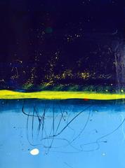 Lost in the world with paint everywhere, a few blobs here and a few blobs there