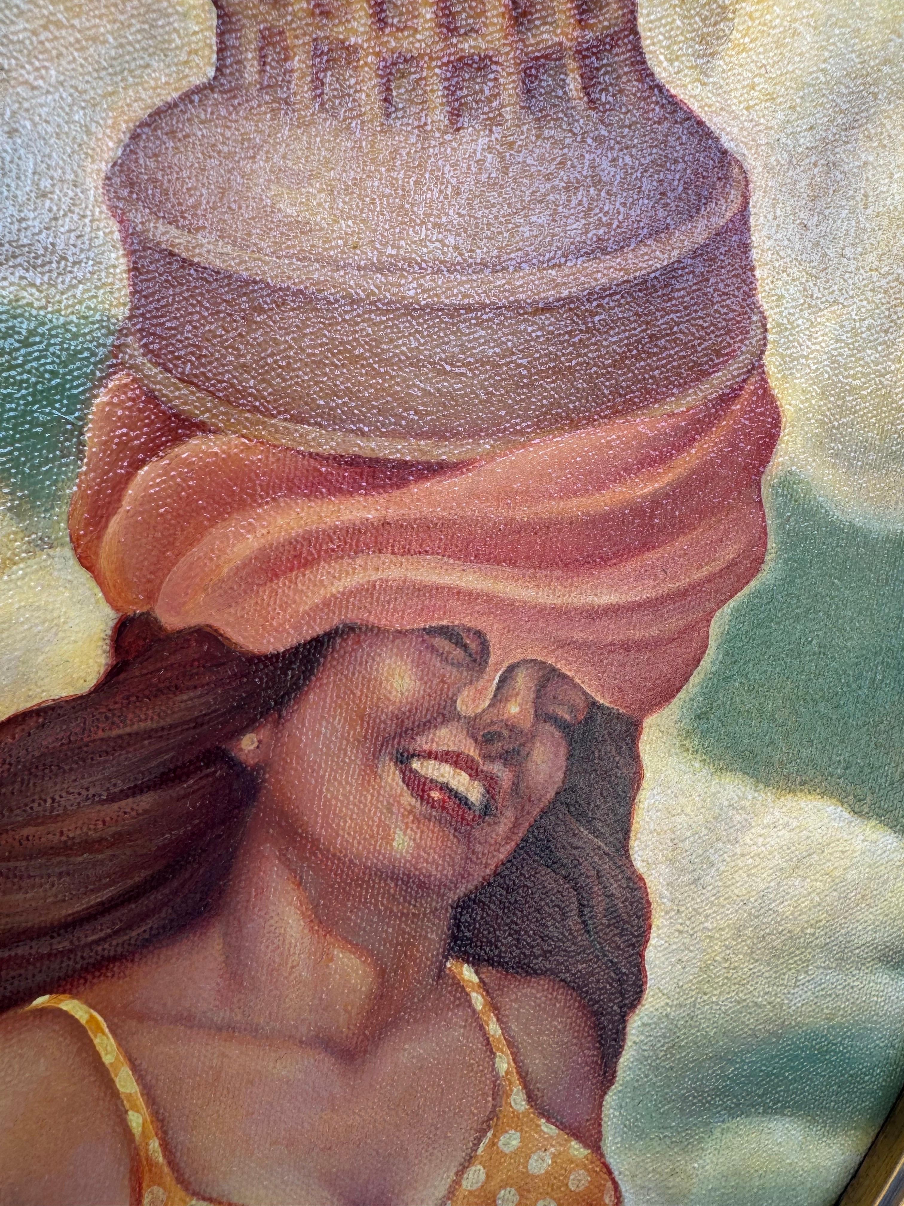 Helado!, Danny Galieote, Óleo sobre lienzo, Figura femenina, Americana Pop en venta 3