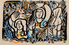 Bathers, Birds and Flowers
