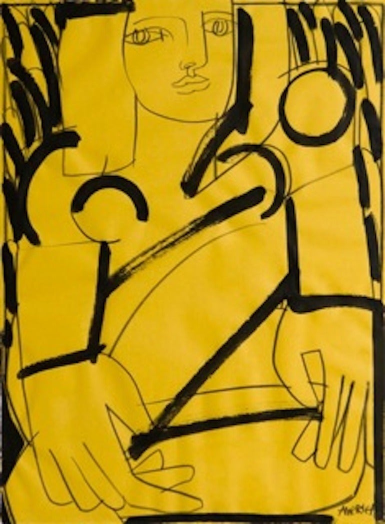 America Martin Figurative Art - Woman in Yellow