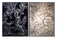 Midnight Bloom and Morning Blossom Diptych