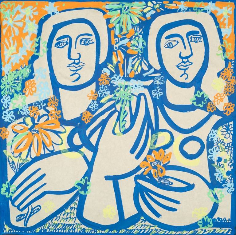 „In the Garden“:: wo Blätter und Blumen wachsen – Art von America Martin
