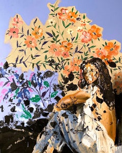 Afternoon Garden_Martin Adalian_Acrylic/Oil/Tar on Canvas_Figurative/Impasto