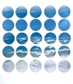 Photorealistic Ocean View on rounds in Oil on Canvas, Oceanis by Todd Kenyon