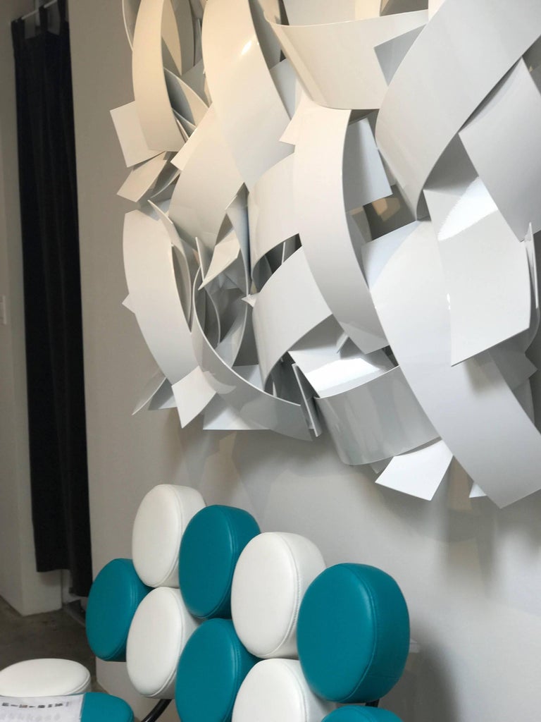 Matt Devine Fresh Tracks 3 White Wall Sculpture at 1stDibs