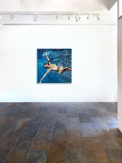 Mixed Media, Collage, Pop Art, Water, Swimmer Figurative, Holiday by Greg Miller