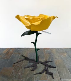 Standing Rose by Michael Kalish, Large Scale Indoor or Outdoor Sculpture, Floral