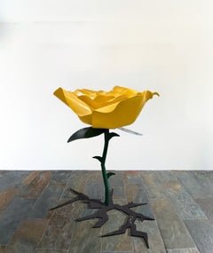 Standing Rose by Michael Kalish, Large Scale Indoor or Outdoor Sculpture, Floral