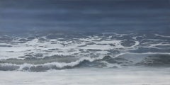 Photorealistic Ocean Painting Print, Blue Water, Pacific Edge by Todd Kenyon