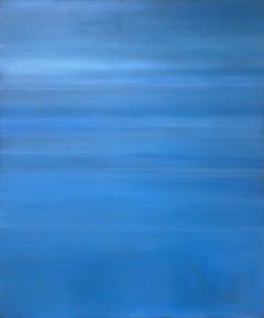 Abstract Ocean Painting, Oil on Canvas, Blue Water, Azure by Todd Kenyon