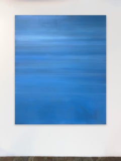 Abstract Ocean Painting, Oil on Canvas, Blue Water, Azure by Todd Kenyon