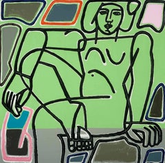 Green Figurative Paintings
