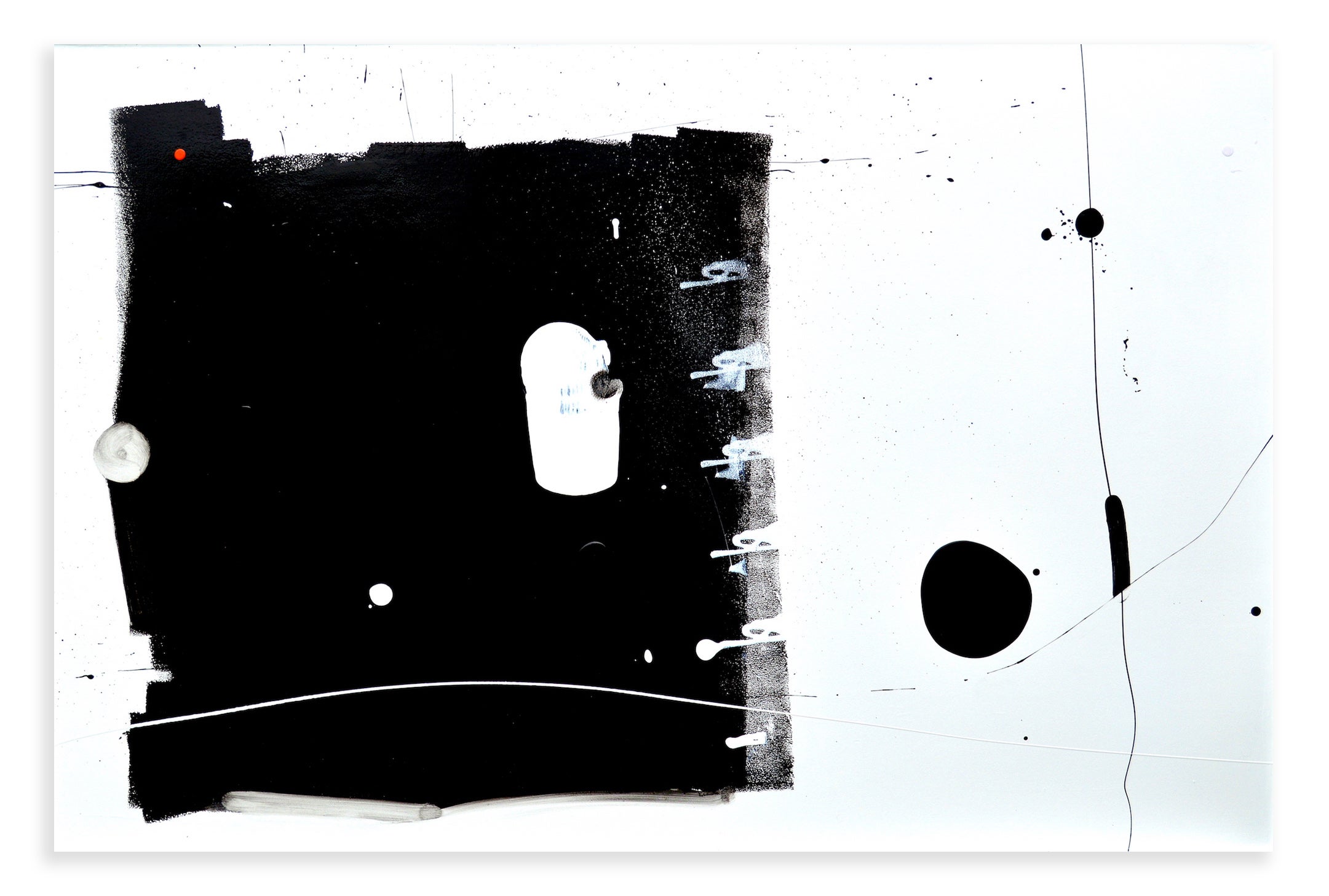 Anthony Hunter Curious Big Black Square Running Away From Black