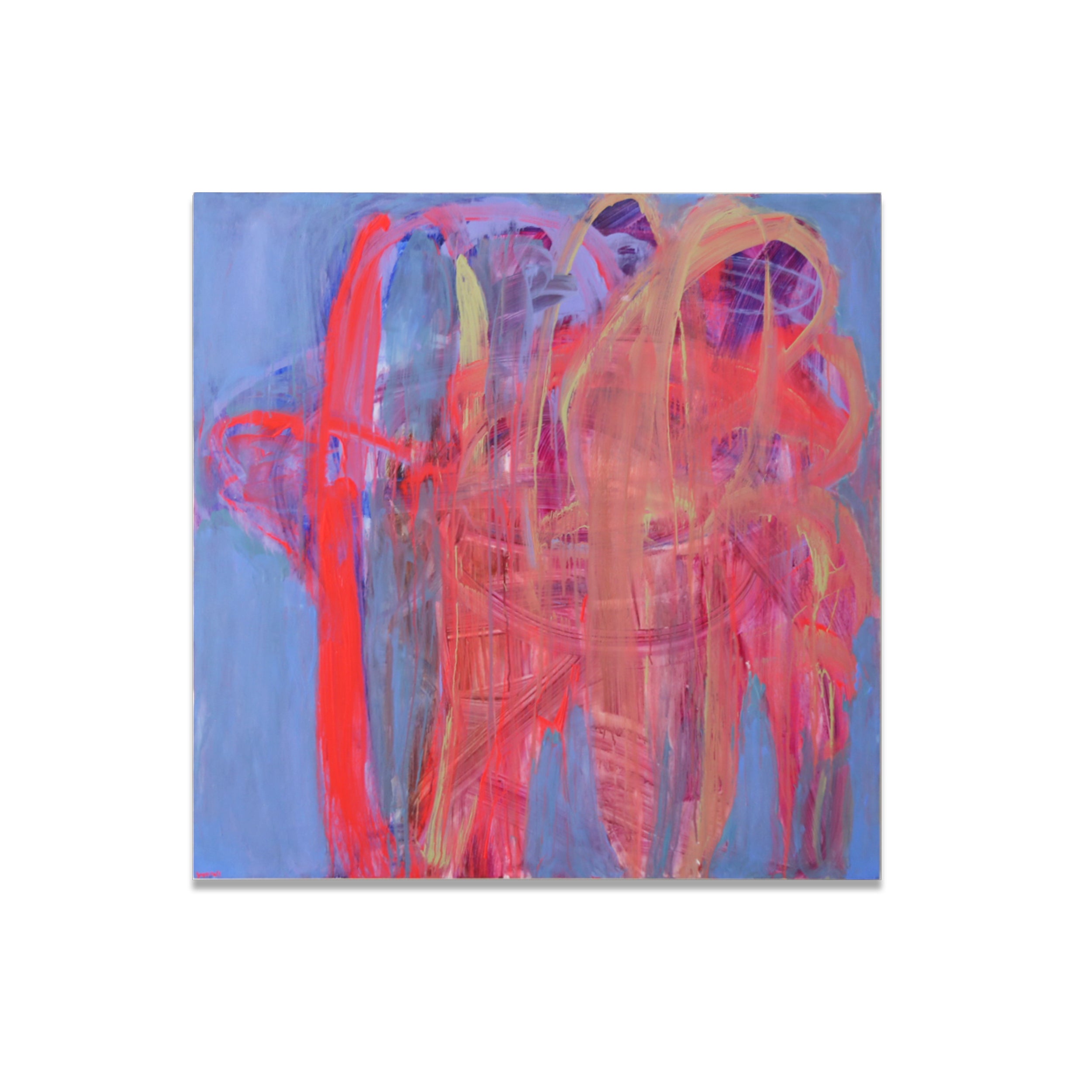 Brenda Hope Zappitell - BLUE CENTER HEART A For Sale at 1stDibs