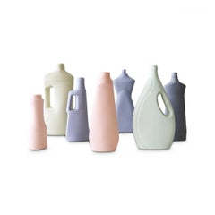 Ceramic Bottle Vases (set of 7)