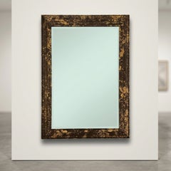 Large Vintage LaBarge Faux Tortoiseshell & Gilt Framed Mirror (42" x 30")